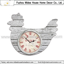 Top Design Cock Shape Horloge en bois